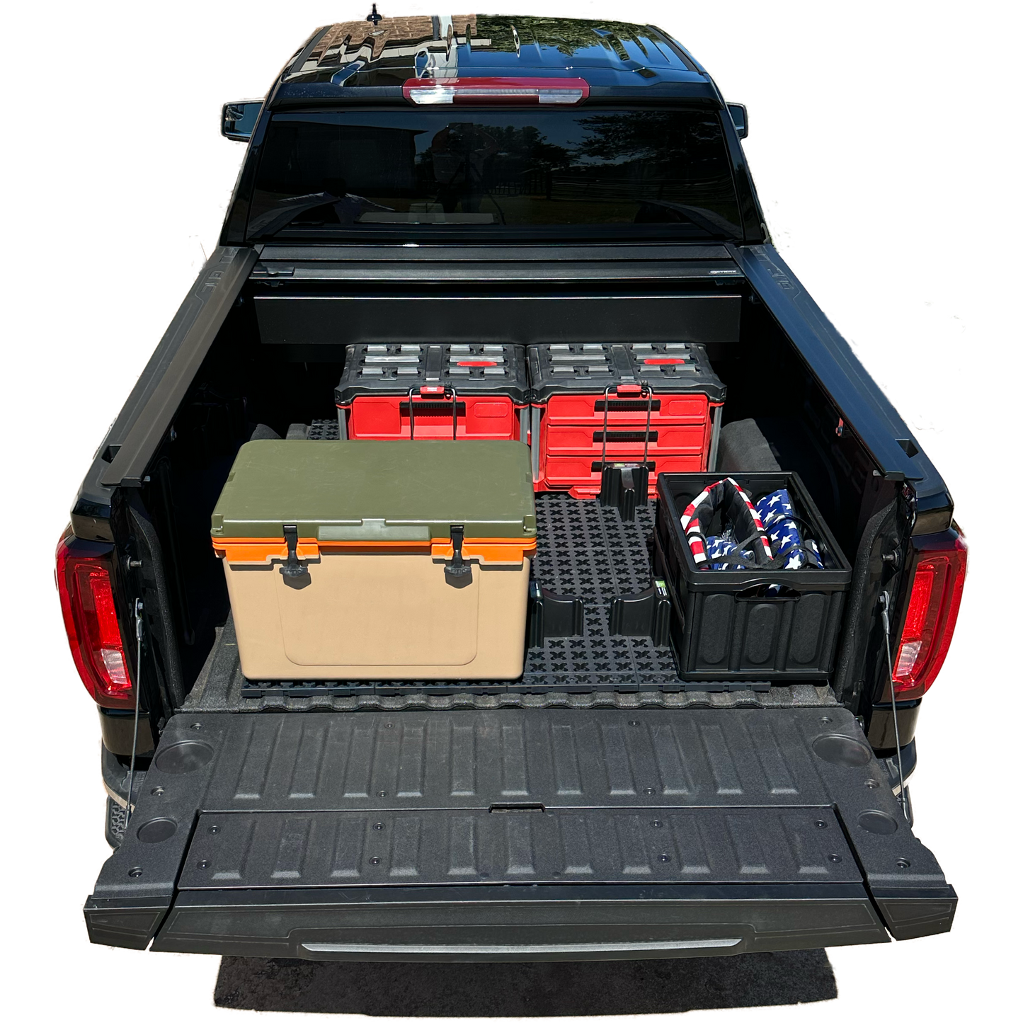 Tmat Truck Bed Organizer Slide Out Mat | Universal Fit for Long Beds 8' to 8'2"