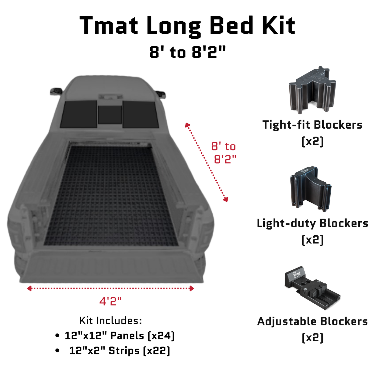 Tmat Truck Bed Organizer Slide Out Mat | GMC Sierra 1500 Long Bed