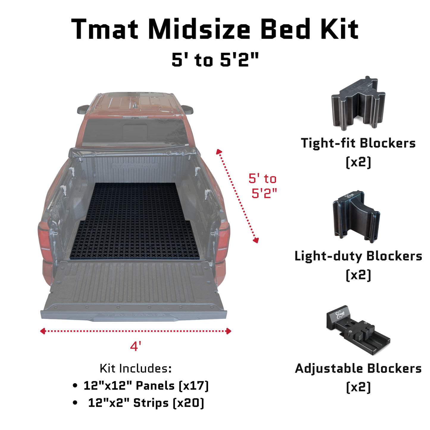 Tmat Truck Bed Organizer Slide Out Mat | Honda Ridgeline
