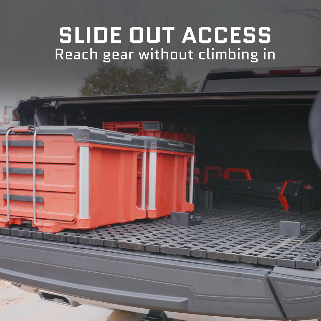 Tmat Truck Bed Organizer Slide Out Mat | GMC Sierra 2500/3500 HD Standard Bed
