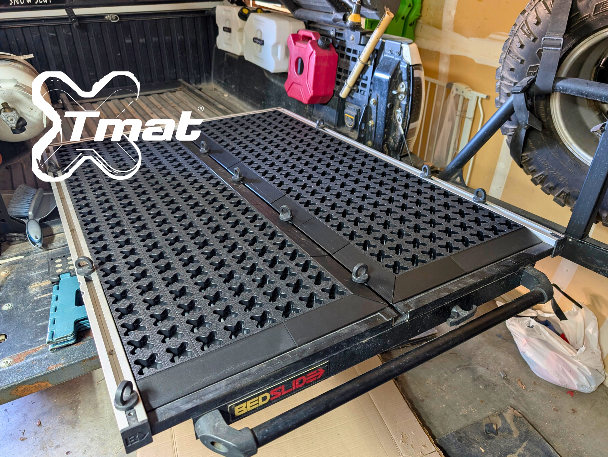 Custom Tmat Installation: Perfect Fit for a Truck Bed Slide
