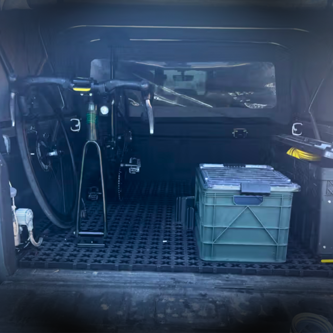 Tmat Truck Bed Organizer for Jeep Gladiator and Cycling Gear