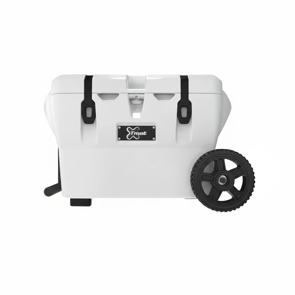 40QT Cooler Wheeled powered by Maluna - White