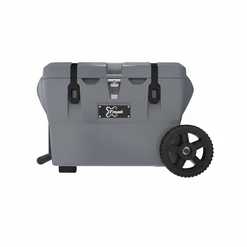 40QT Cooler Wheeled powered by Maluna - Cool Gray