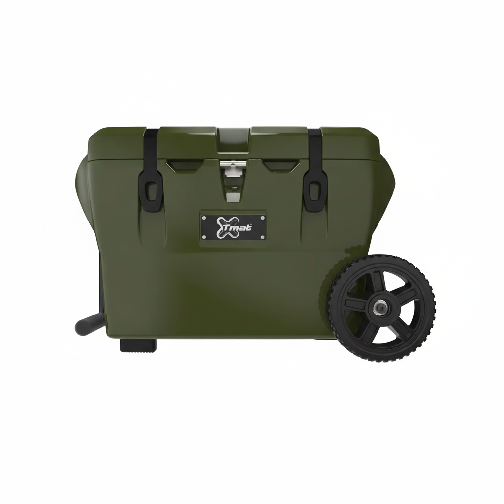 40QT Cooler Wheeled powered by Maluna - Moss Green