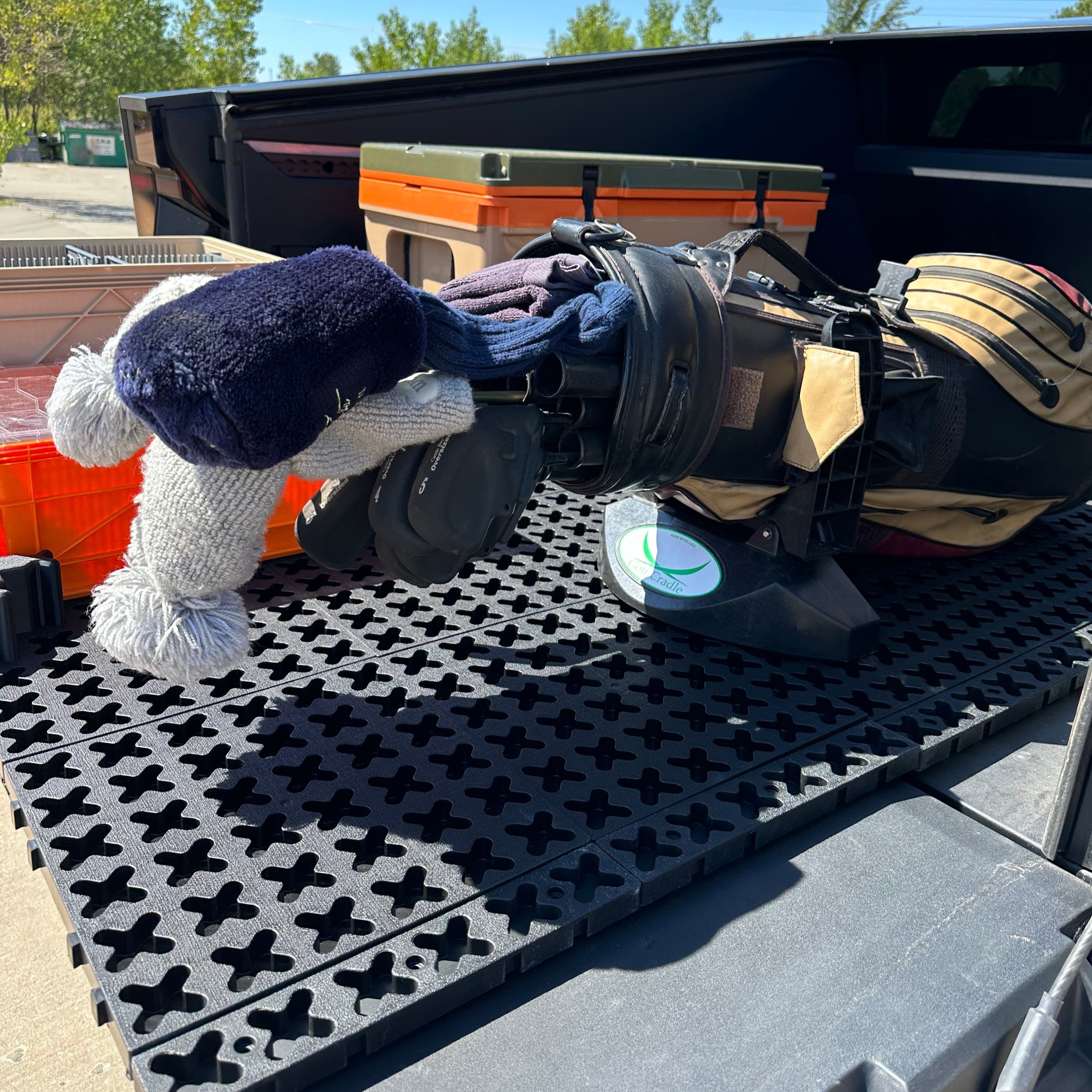 Tmat Truck Bed Organizer Slide Out Mat | Tesla Cybertruck