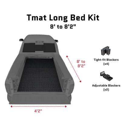 Tmat Truck Bed Organizer Slide Out Mat | Universal Fit for Long Beds 8' to 8'2"