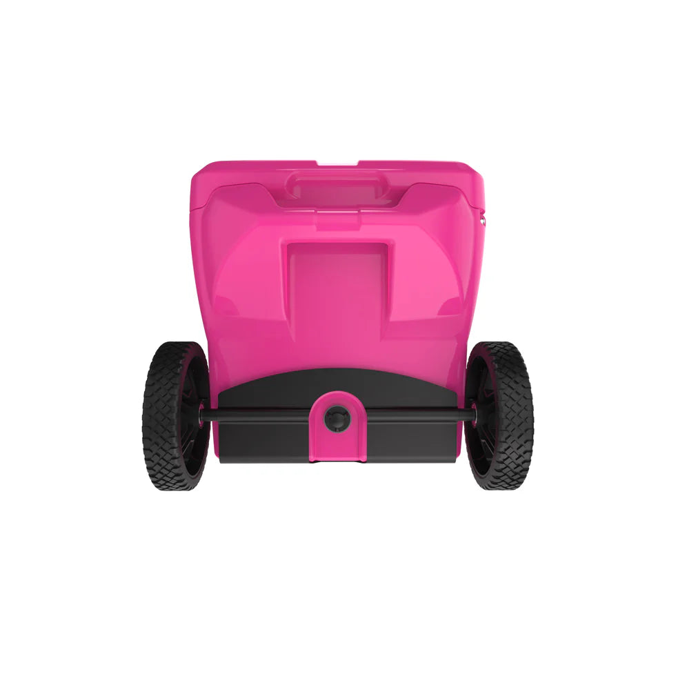 40QT Cooler Wheeled powered by Maluna - Hot Pink
