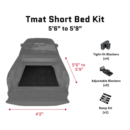 Tmat Truck Bed Organizer Slide Out Mat | Chevrolet Silverado 1500 Short Bed