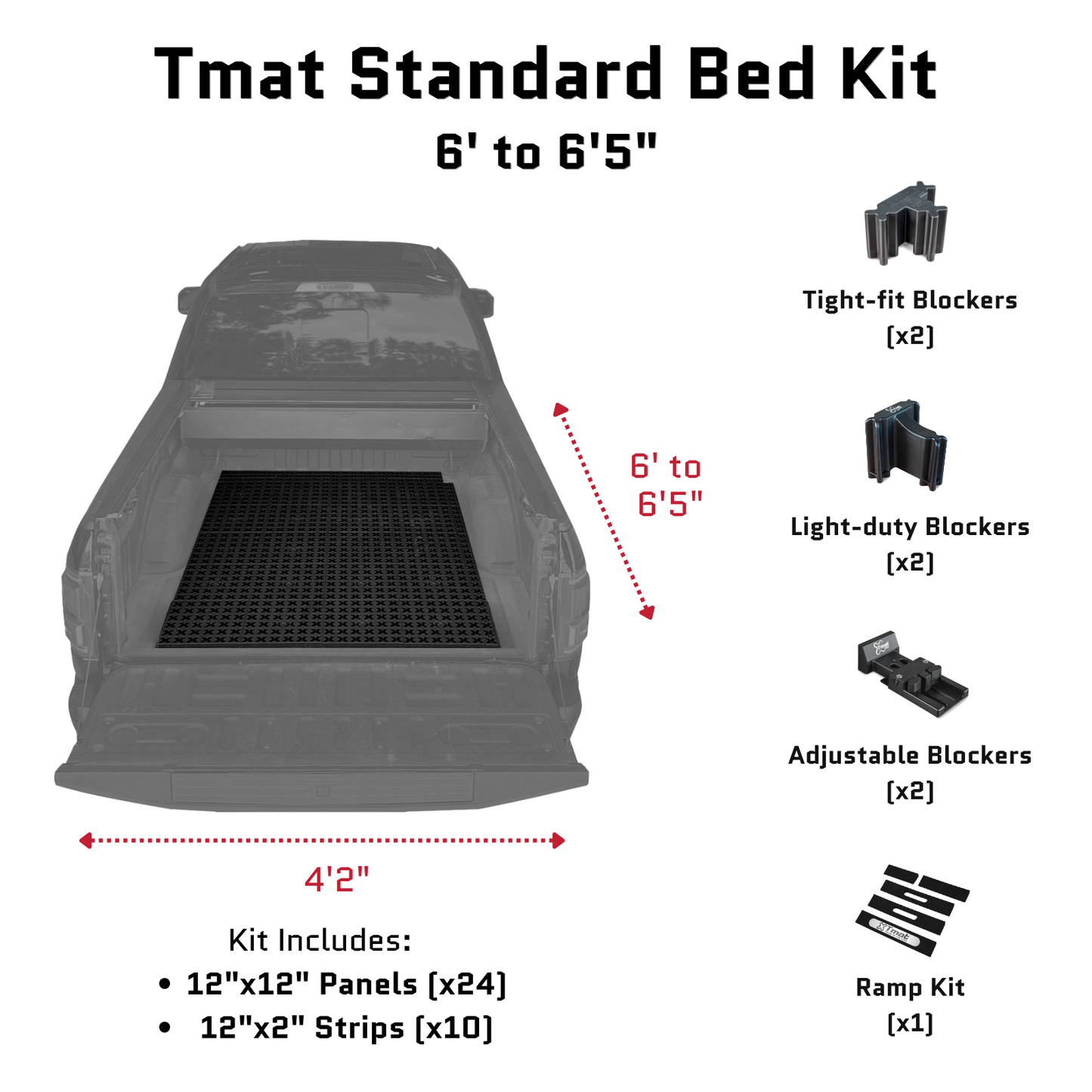 Tmat Truck Bed Organizer Slide Out Mat | Nissan Frontier Long Bed