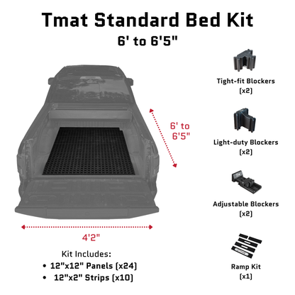 Tmat Truck Bed Organizer Slide Out Mat | Nissan Frontier Long Bed