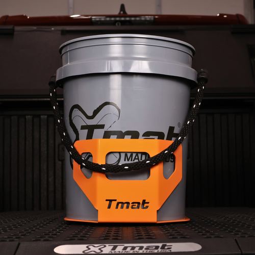 Tmat 5-Gallon Bucket Holder with Tmat Anchors - Orange