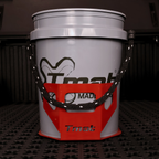 Tmat 5-Gallon Bucket Holder with Tmat Anchors - Red
