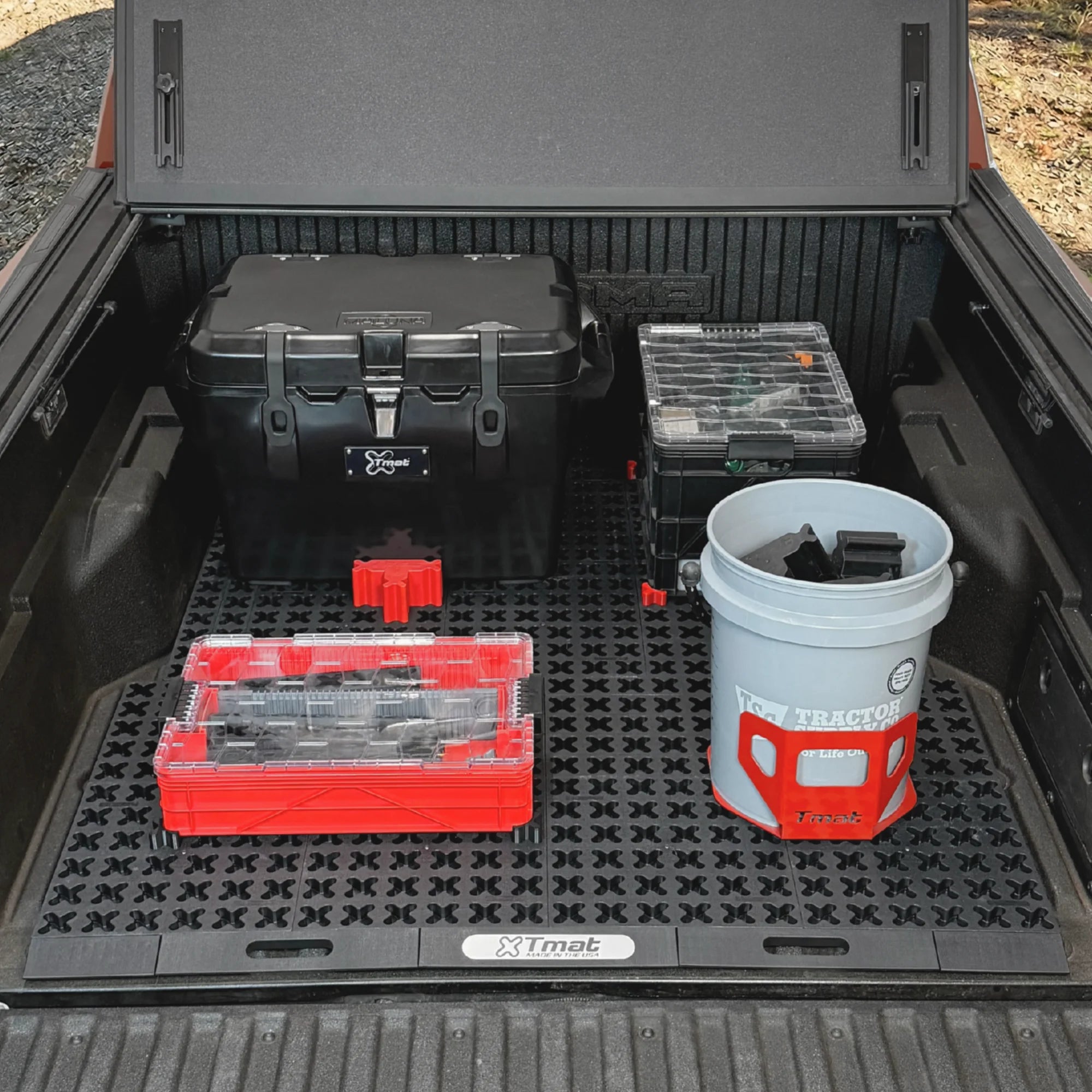 Tmat Truck Bed Organizer Slide Out Mat | Universal Fit for Standard Beds 6'6" to 6'9"