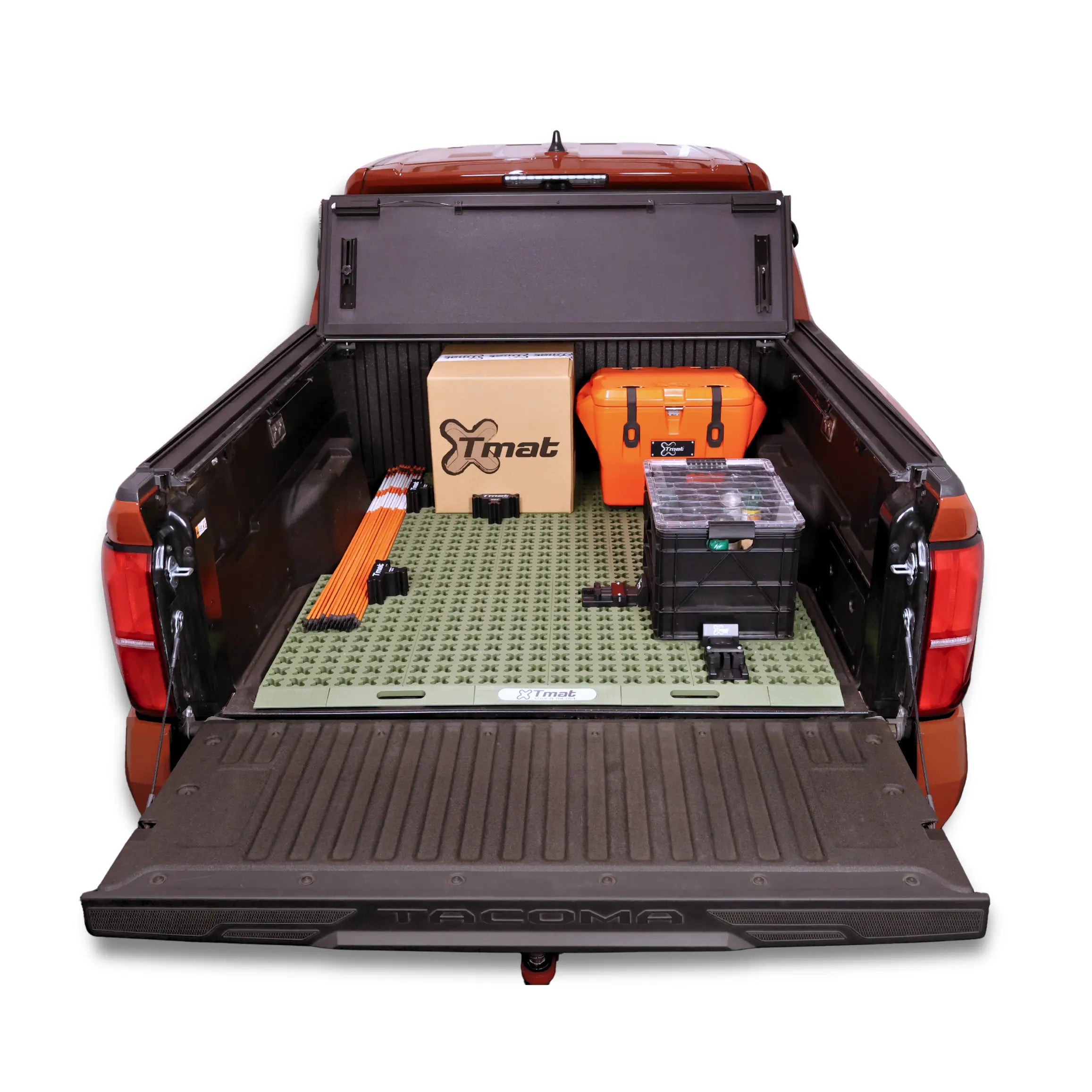 Tmat Midsize Truck Bed Organizer Slide Out Mat – Universal Fit for 5' Beds (Tacoma, Ranger, Colorado & More)